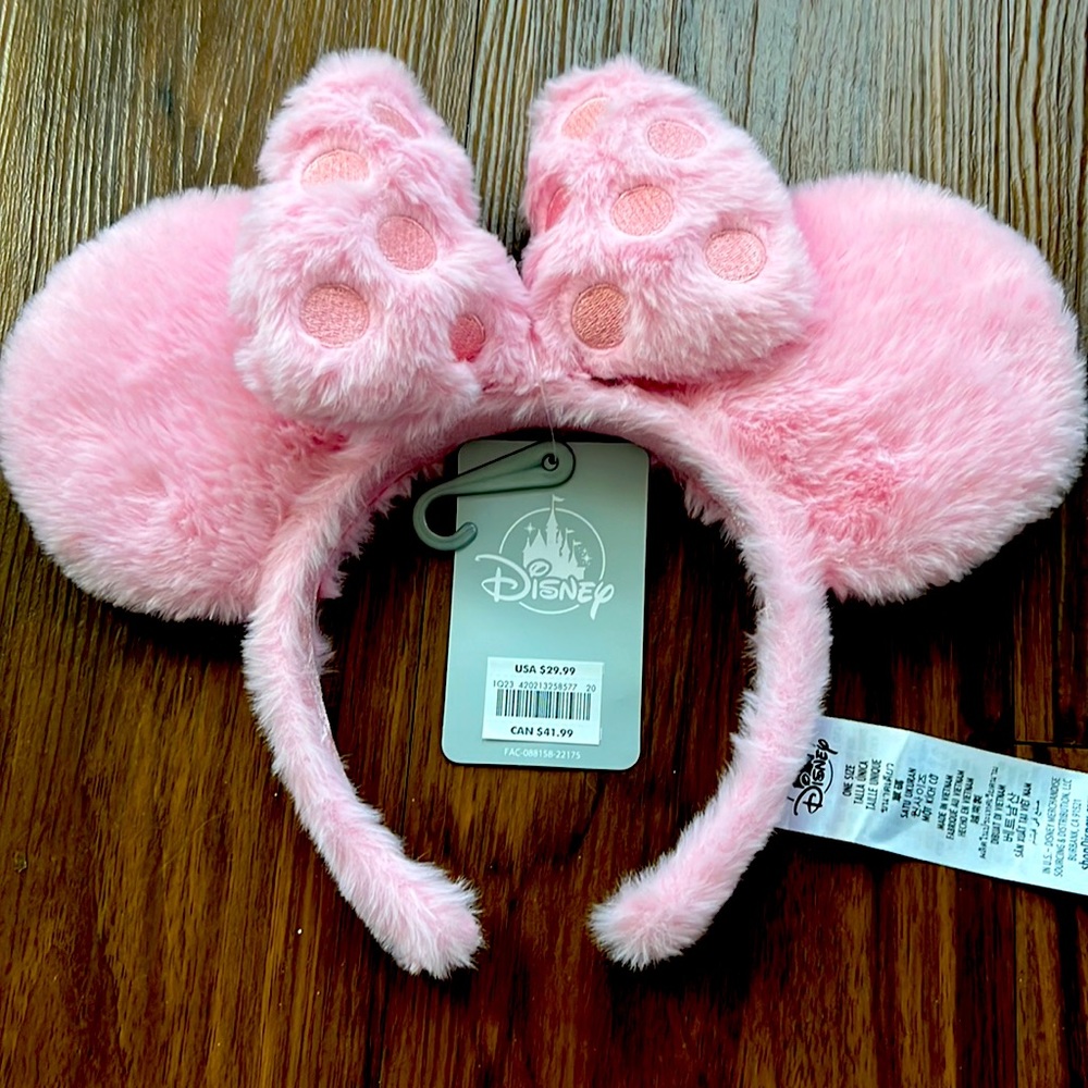 Disney Parks Piglet Pink Minnie Mouse Ears NWT